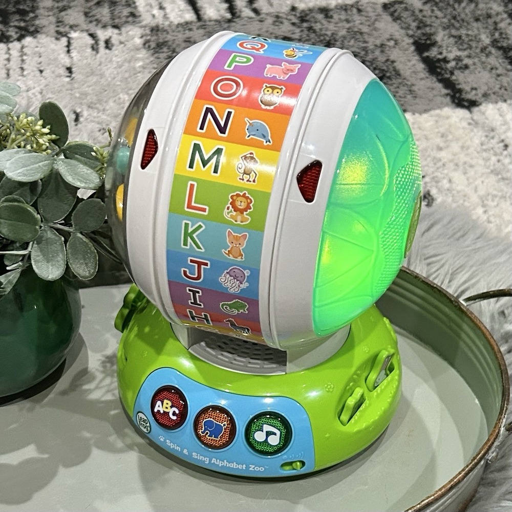 LeapFrog Spin and Sing Alphabet Zoo, Interactive Teaching Toy for Baby Working